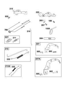 Part Location Diagram of 594918 Briggs and Stratton Kit-governor/idle spring